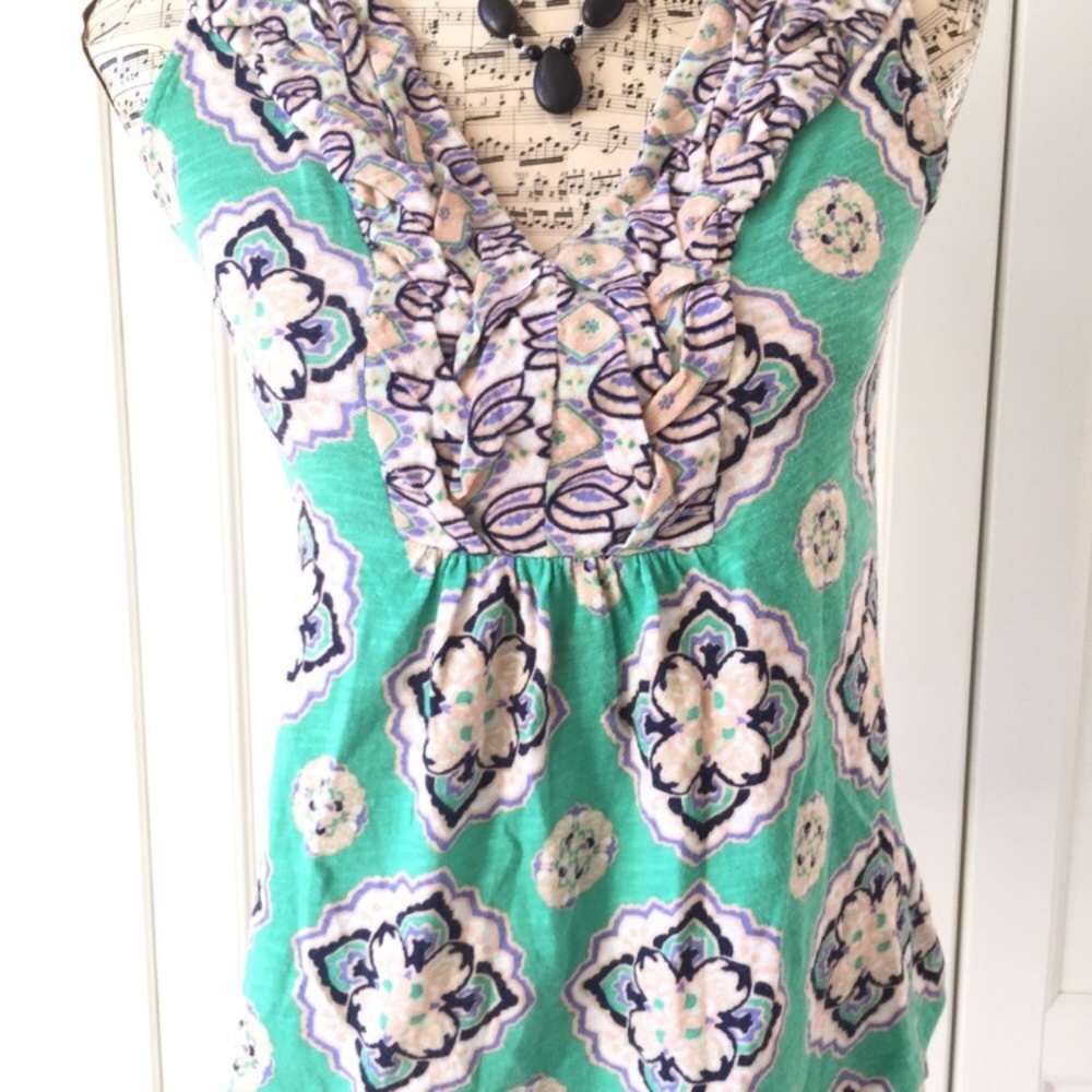 Anthropologie Akemi + Kin Hauraki Green Tank Top - Picture 4 of 8